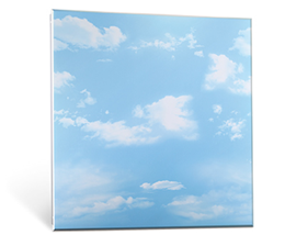 The blue sky and white clouds
